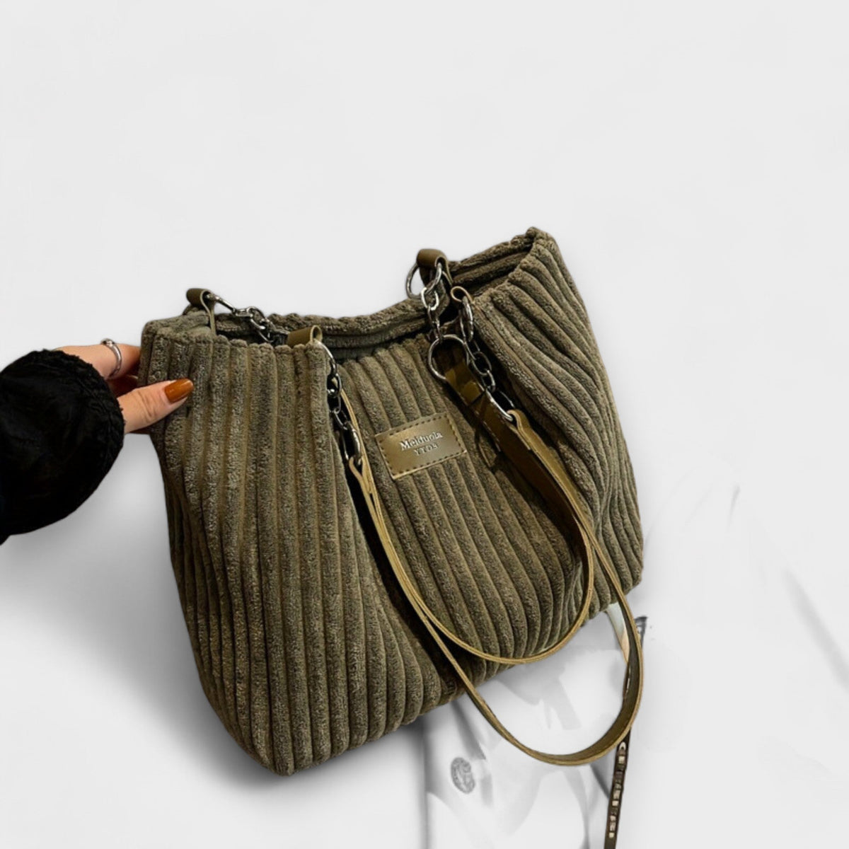 Xella - Soft Corduroy Shoulder Bag