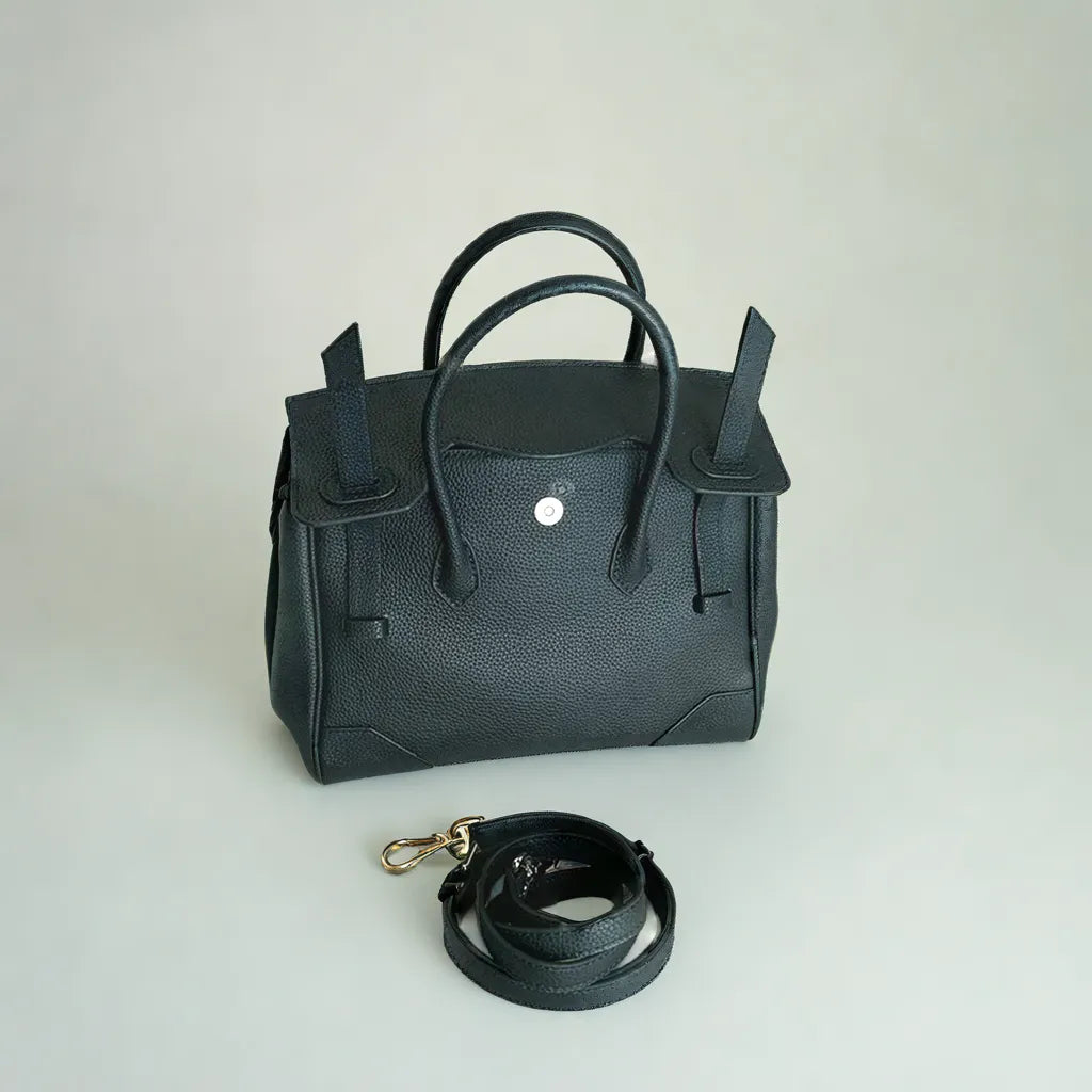 Petrina | Black wood bag
