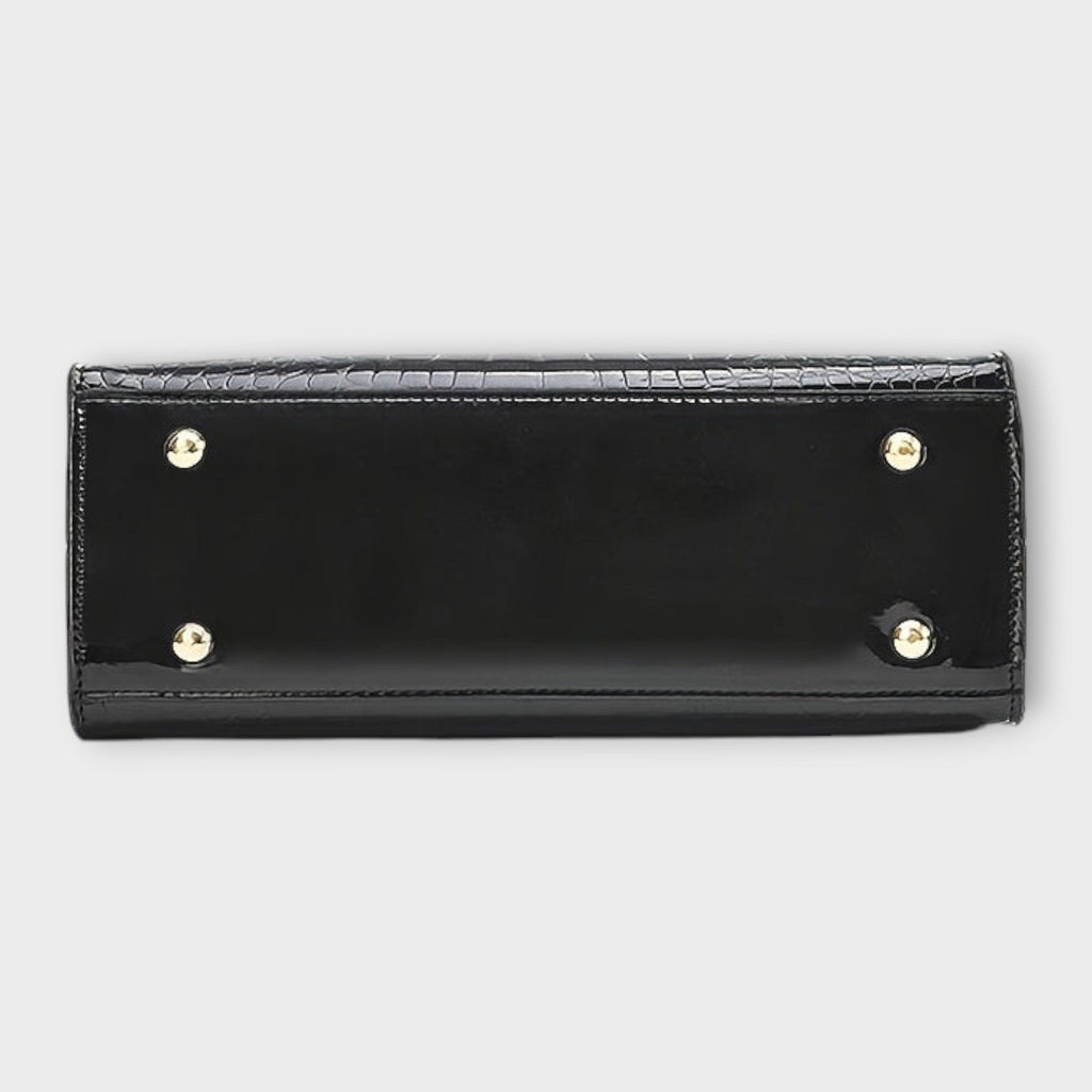 Erain - Shiny crocodile leather bag
